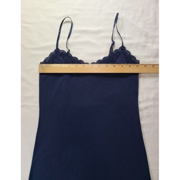 2-Pack Lace Trim Camisoles Rue21 Cream L & Old Navy Blue XS Spaghetti Strap - Picture 8 of 9